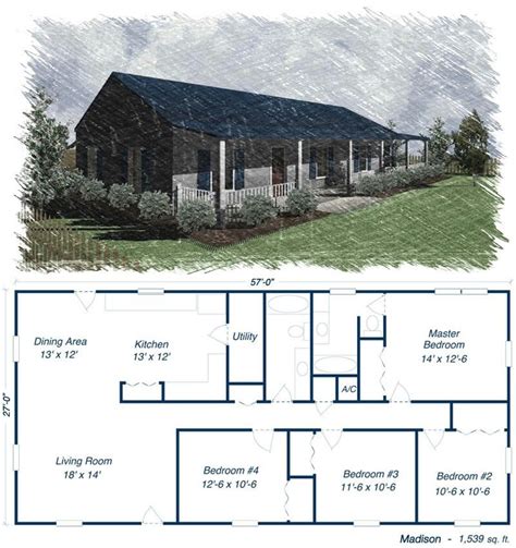 two tone metal house plans|5 bedroom metal building plans.